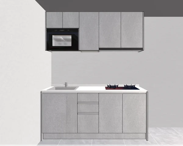 180CM 一字型廚具：圖片 2